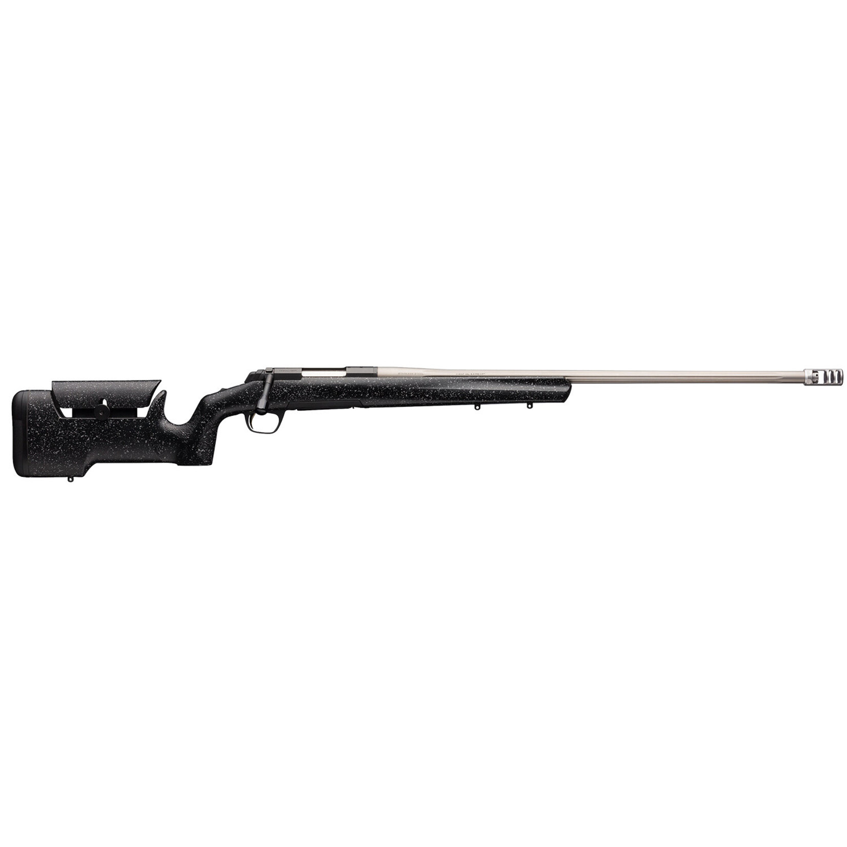 Browning Browning X-Bolt Max LR 6.5 Creedmoor 4+1 26" Stainless Fluted Heavy Barrel, Gray Recoil Hawg Muzzle Brake, Matte Black Steel Receiver, Black/Gray Speckled Max Stock w/Adj Comb, Suppressor & Optics Ready