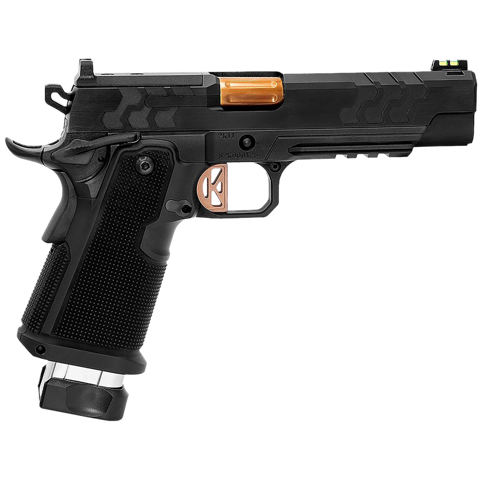 Kimber Kimber Mfg.,inc 2K11 (OR) 45 ACP 17+1 5" High Polished w/ Coyote PVD, Brush Polish Flats w/ DLC Coating Stainless Steel Slide Aluminum Grip