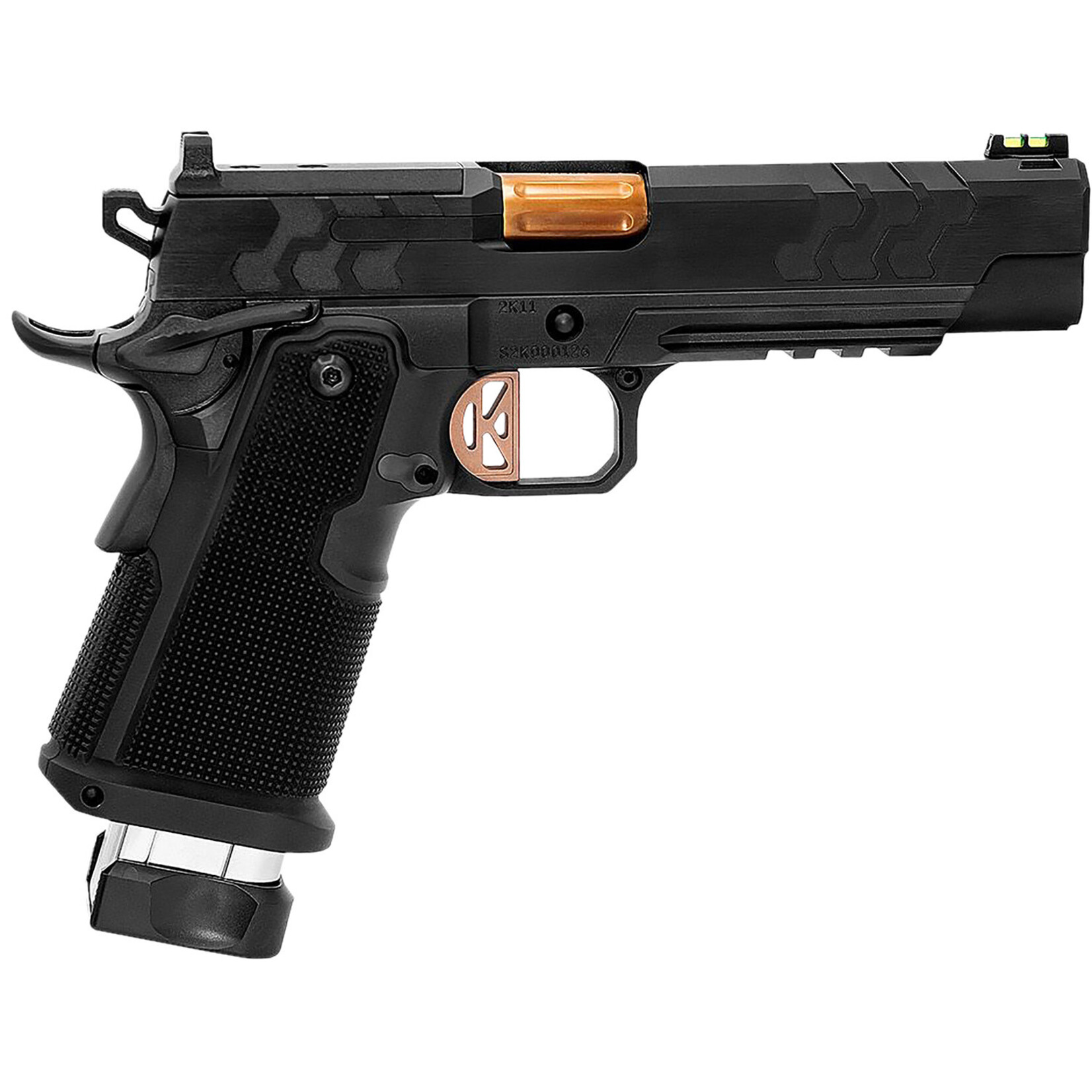Kimber Kimber Mfg.,inc 2K11 (OR) 9mm 20+1 5" High Polished w/ Coyote PVD, Brush Polish Flats w/ DLC Coating Stainless Steel Slide Aluminum Grip