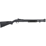 Mossberg Mossberg 590A1 Tactical 12 Gauge 8+1 3" 20" Heavy-Walled Barrel, Parkerized Finish, Drilled & Tapped Receiver, Mil-Spec Construction w/Metal Trigger Guard & Safety, Ghost Ring Rear Sight, Synthetic Stock w/Shell Storage (4)