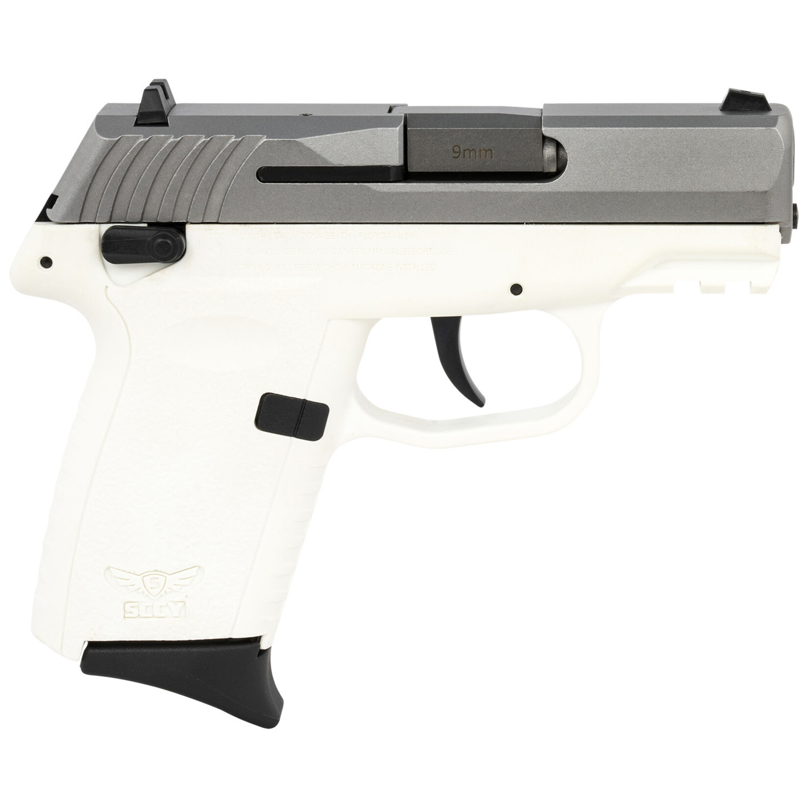 SCCY SCCY Industries CPX-1 Gen3 9mm Luger 10+1 3.10" White Polymer w/Picatinny Rail Serrated SS Slide White Polymer Grip
