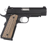 Dan Wesson Specialist Commander Full Size Frame 45 ACP 8+1 4.25" Stainless Steel Barrel, Black Duty Serrated Steel Slide, Black Duty Steel Frame w/Picatinny Rail, Black/Brown G10 Grip