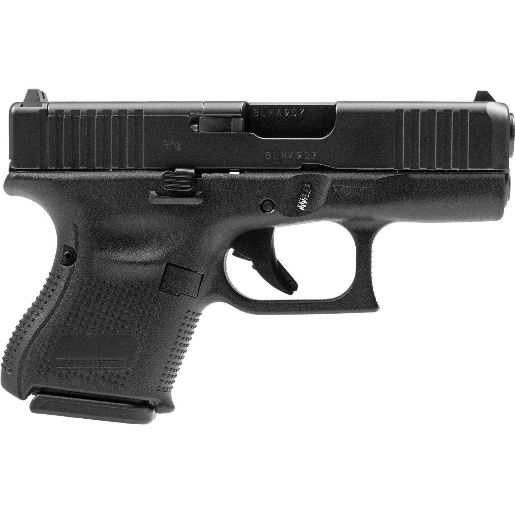 GLOCK Glock G26 Gen5 MOS Sub-Compact Frame 9mm Luger 10+1 3.43" Black GMB Barrel, Black nDLC MOS Cut/Serrated Steel Slide, Black Polymer Frame, USA Made