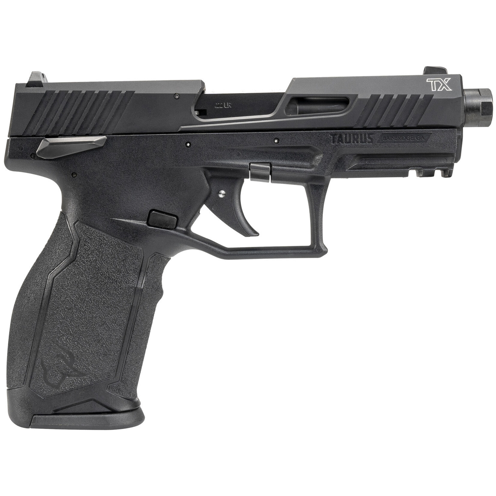 Taurus Taurus TX22 Gen 2 Full Size Frame 22 LR 16+1/22+1 4.60" Matte Black Threaded Barrel, Black Hard Coat Anodized Serrated Slide, Adjustable Rear Sight, Black Polymer Frame w/Picatinny Rail