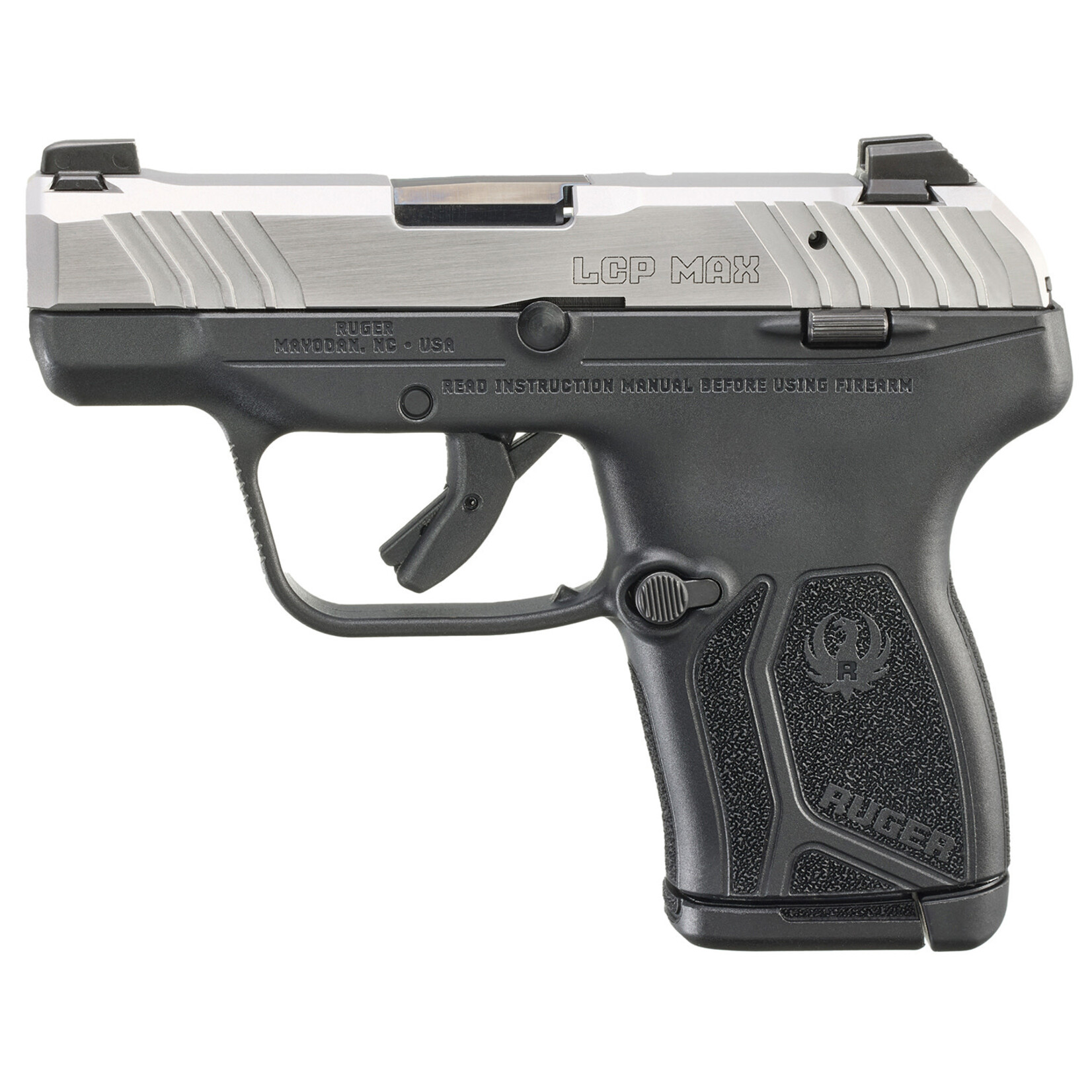 Ruger Ruger LCP Max Compact Frame 380 ACP 10+1 2.80" Black Stainless Steel Barrel, Serrated Stainless Steel Slide, Black Polymer Frame, Black Polymer Grip, Holster, Magazine & Magazine Loader