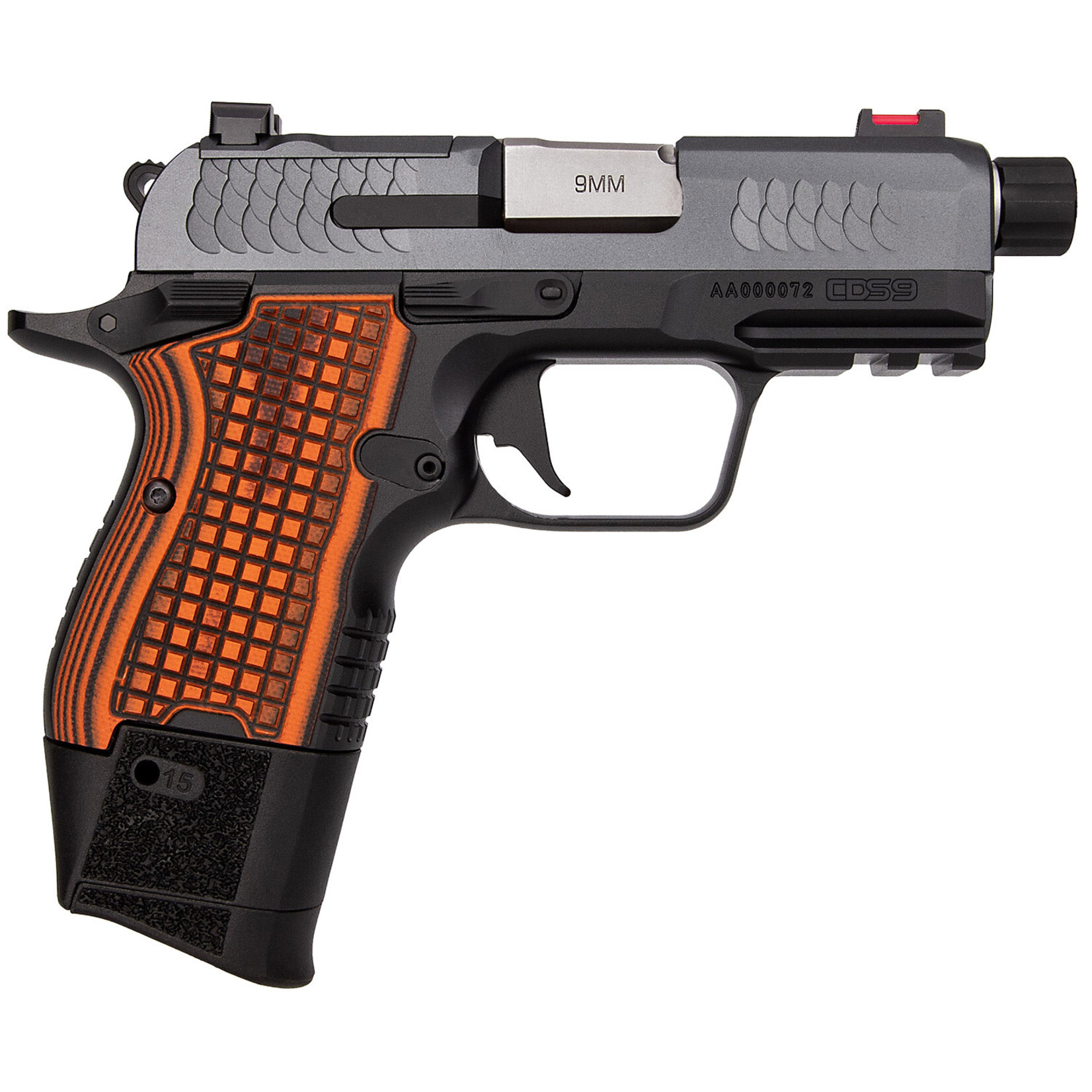 Kimber Kimber Mfg, Inc CDS9 9mm Luger 15+1 3.64" Black DLC Match Grade Barrel, KimPro II Gray Optic Ready/Serrated Stainless Steel Slide, Kimpro II Black Aluminum Frame w/Beavertail & Picatinny Rail, VZ Frag G10 Grip, Ambidextrous