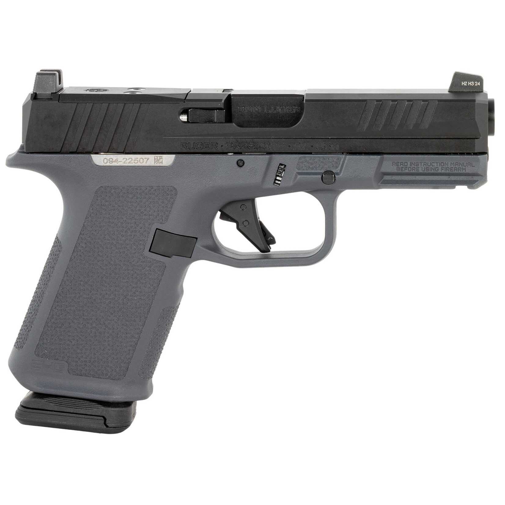 Ruger Ruger RXM 9mm 15+1 4" Black FNC Nitride Barrel/Black FNC Nitride Optic Ready Alloy Steel Slide Stealth Gray Magpul Enhanced Handgun Grip