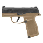 SIG SAUER Sig Sauer P365X Micro-Compact Frame 9mm Luger 12+1 3.10" Steel Barrel, Optic Ready/Serrated Slide, Coyote Tan Stainless Steel Frame w/Accessory Rail, Polymer Grip
