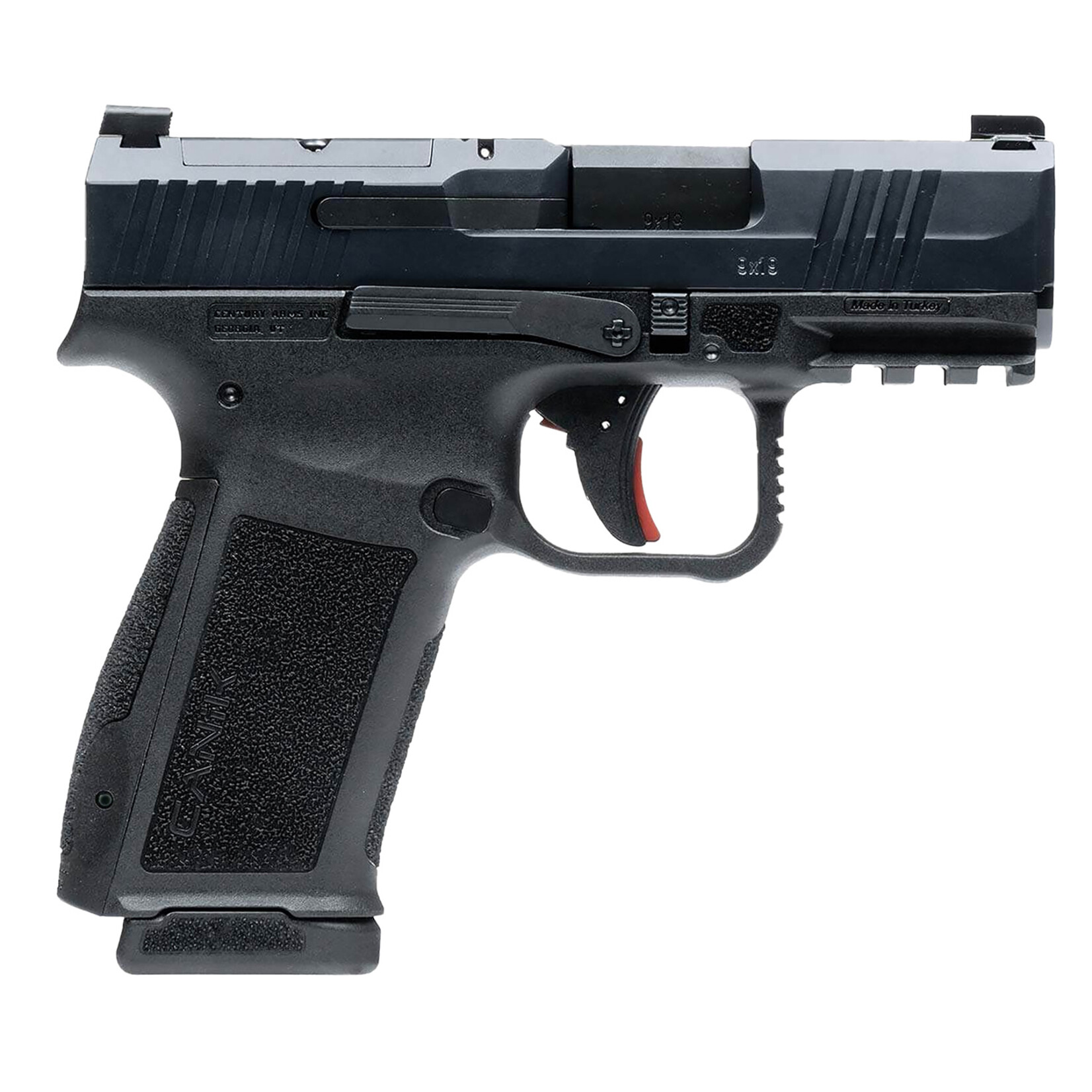 Canik Century Arms Mete MC9L Sub-Compact Frame 9mm 17+1 3.18" Black Nitride Steel Slide Black