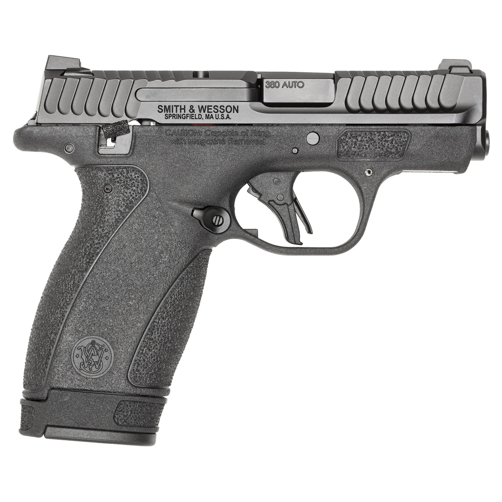Smith & Wesson Smith & Wesson Bodyguard 2.0 Micro Frame 380 ACP 12+1 2.75" Black Armornite Stainless Steel Barrel, Black Armornite Serrated Stainless Steel Slide, Black Polymer Frame, Textured GripThumb