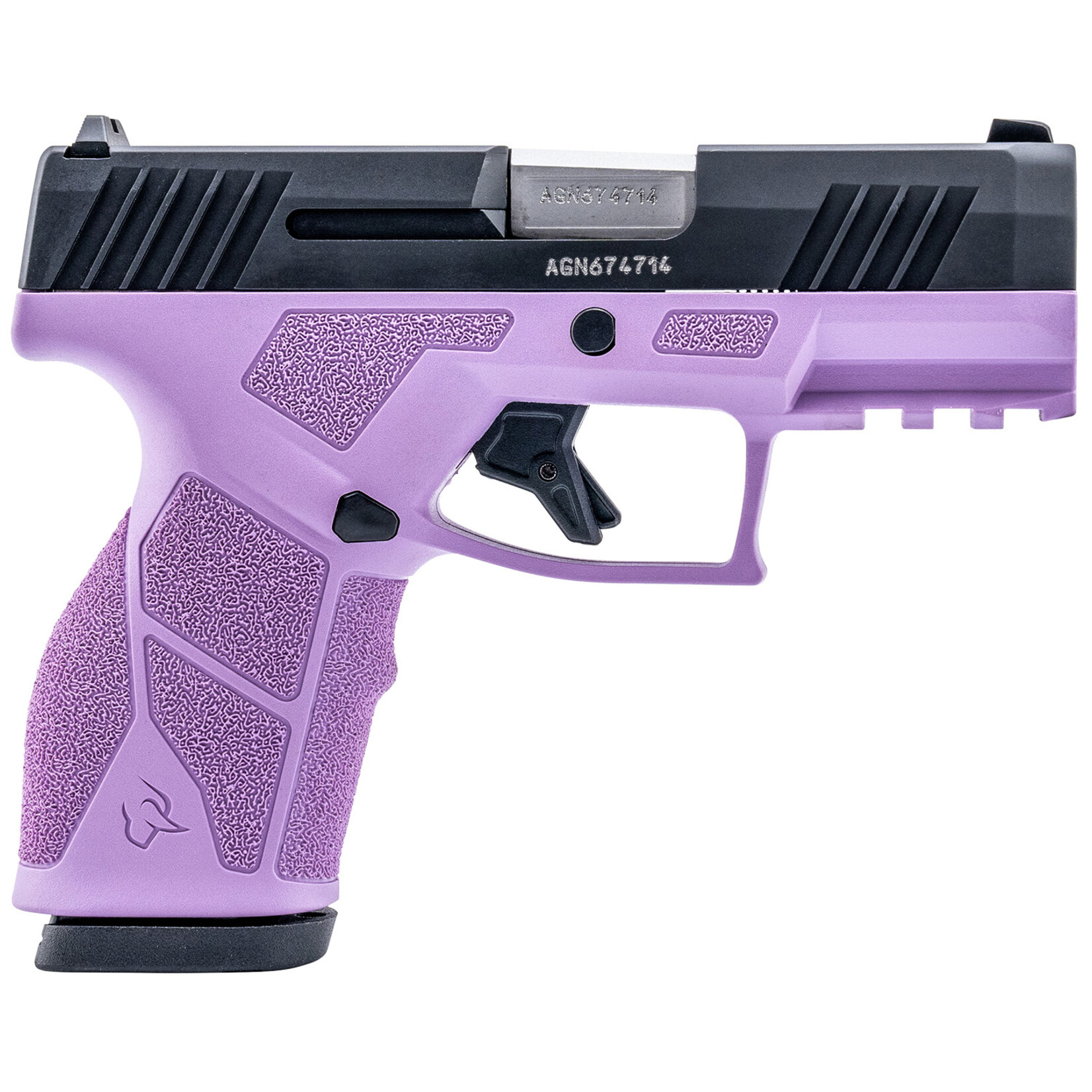 Taurus Taurus GX2 9mm Luger 13+1 3.37" Matte Stainless Steel Barrel, Matte Black Serrated Stainless Steel Slide, Light Purple Polymer Frame w/Picatinny Rail, Polymer Grip