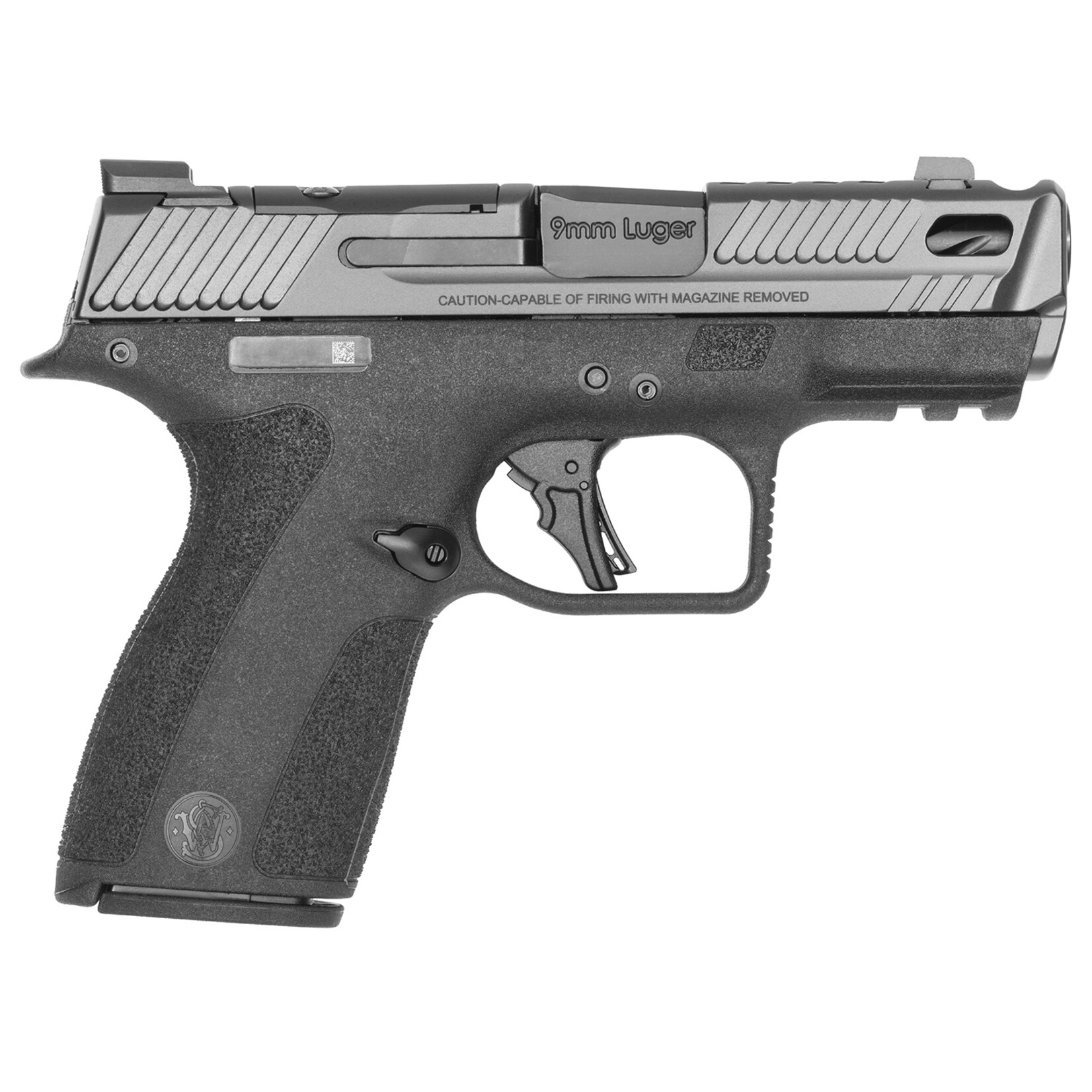 Smith & Wesson Smith & Wesson M&P PC Shield X Sub-Compact 9mm Luger 15+1 3.60" Black Armornite Ported Barrel, Black Armornite Stainless Steel Optic Cut/Serrated Slide, Black Polymer Frame w/Picatinny Rail, Textured Grip, RMSc/Holosun K Footprint, No Manual