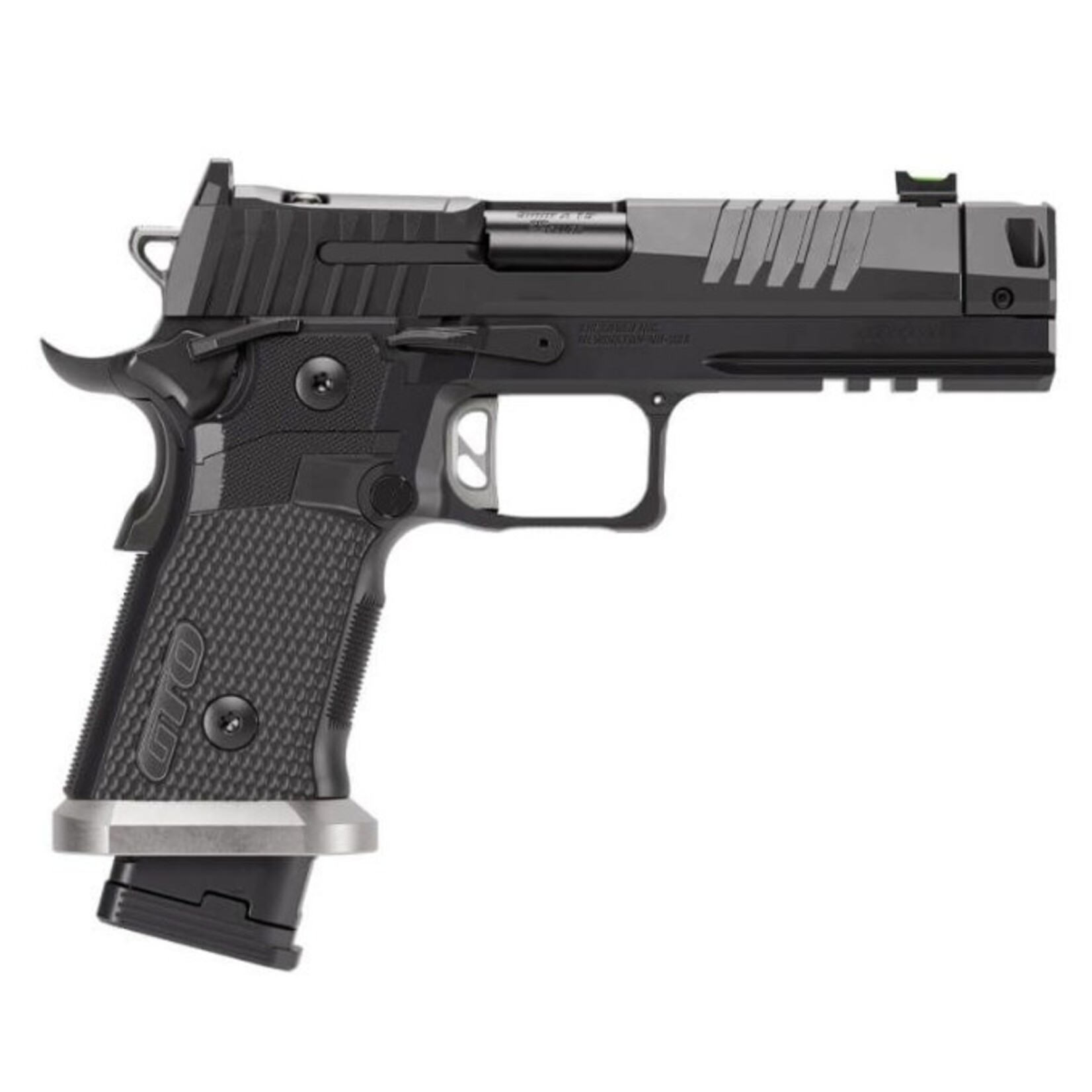 SIG SAUER Sig Sauer P211 GTO Full Size 9mm Luger 23+1 4.40" Black Bull Barrel w/MACH3D Compensator, Black Nitron Stainless Steel Optic Ready/Serrated Slide, Black Nitron Stainless Steel Frame w/Picatinny Rail, G10 Grip Panels Grip