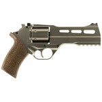 Chiappa Chiappa Firearms Rhino 50DS Medium Frame 357 Mag 6 Shot, 5" Nickel-Plated Steel Vent Rib Barrel & Cylinder, Nickel-Plated Aluminum Frame, Walnut Grip, Exposed Hammer