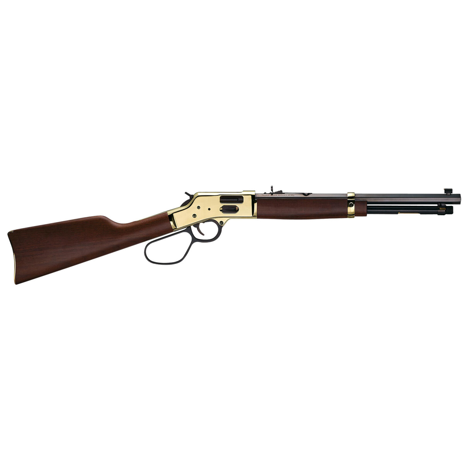 Henry Repeating Arms Henry Side Gate Carbine 44 Mag/44 Special 7+1 16.50" Blued Octagon Barrel, Polished Brass Rec, American Walnut Stock, Adj. Sight, Large Loop Lever