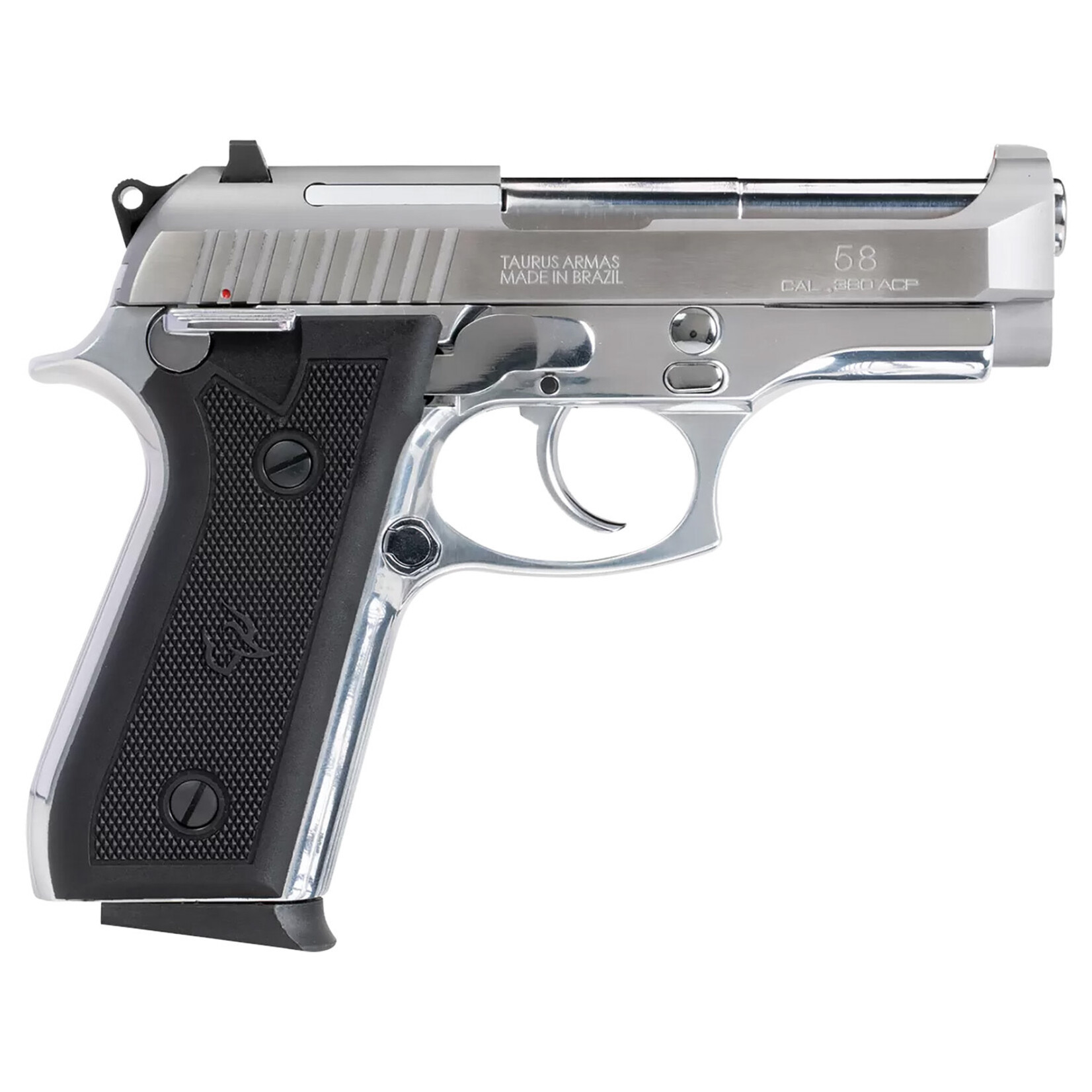 Taurus Taurus 58 380 ACP 15+1 4" Matte Stainless Steel Barrel, Matte Serrated Stainless Steel Slide, Matte Stainless Aluminum Frame w/Beavertail, Black Polymer Grip