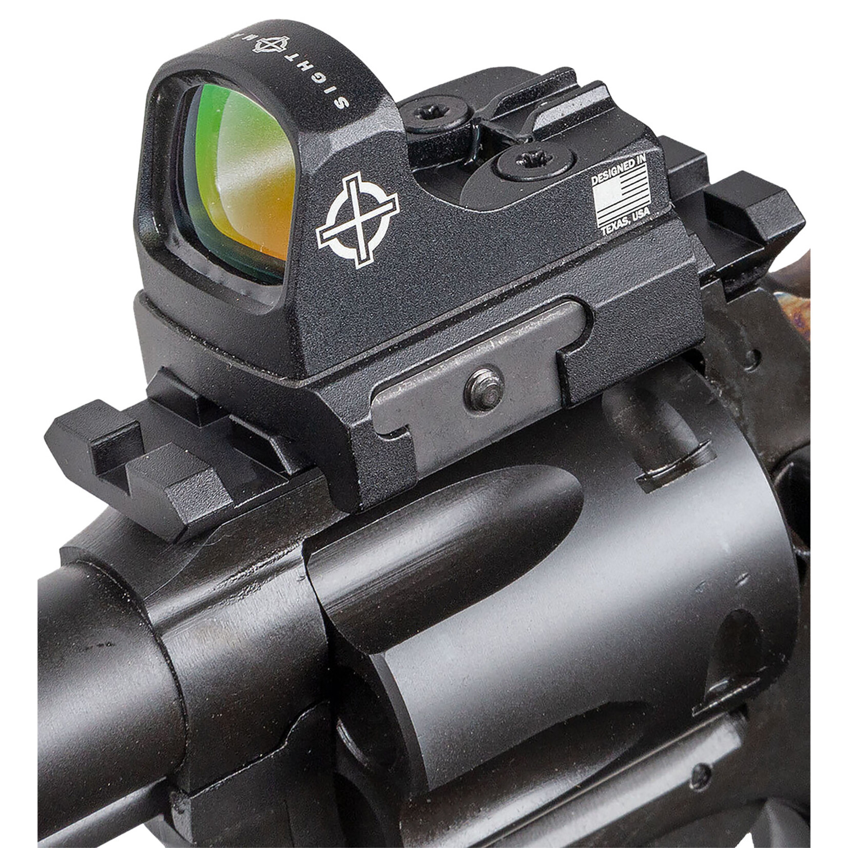 Charter Arms Charter Arms Mastiff Target Large Frame 44 Special 5 Shot, 6" Black Nitride Stainless Steel Barrel, Cylinder & Frame, Black Rubber Grip, Sightmark Micro Optic, Exposed Hammer