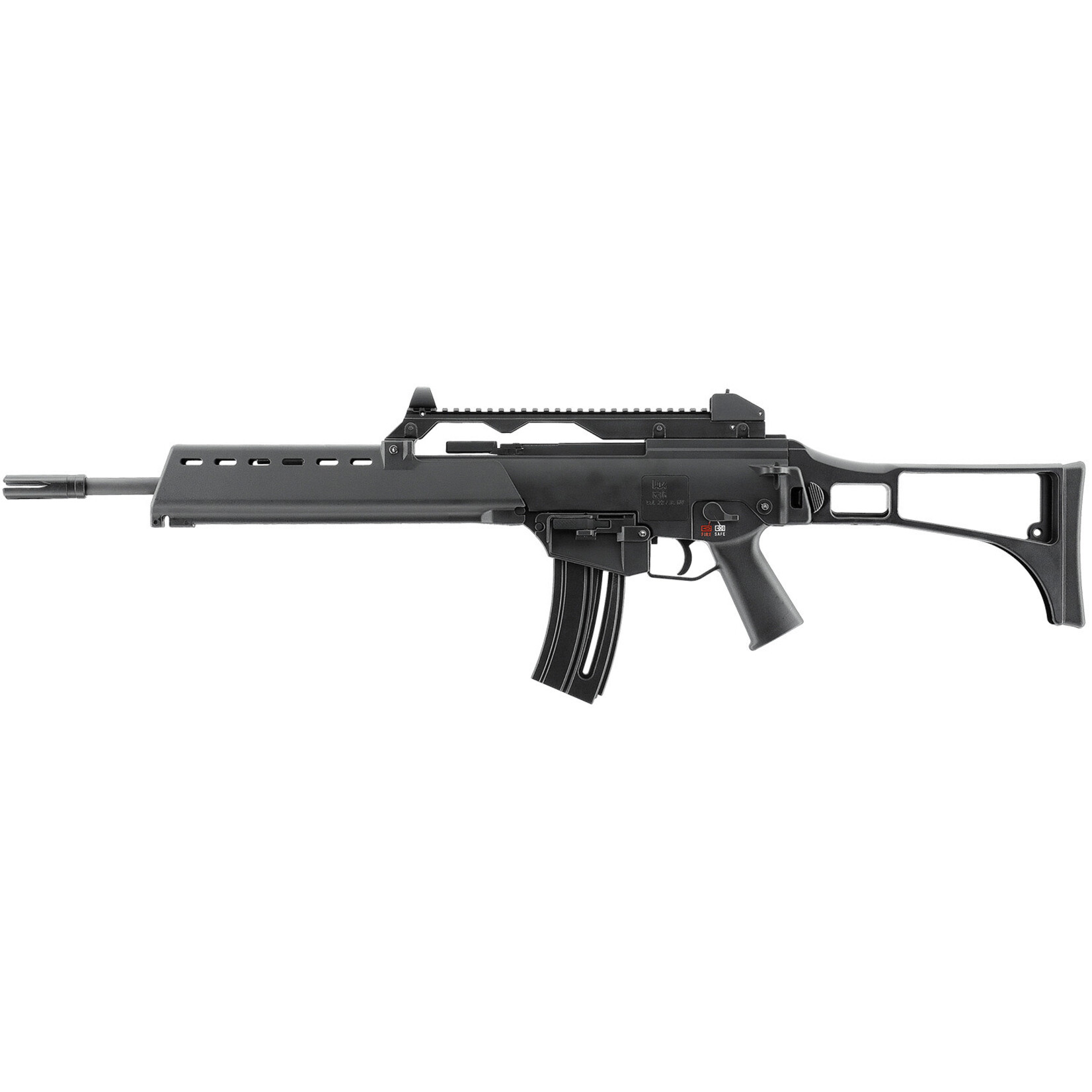 HK HK G36 22 LR 20+1 18.13" Black Barrel w/Flash Suppressor, Black Receiver w/Picatinny Rail, Black Folding Synthetic Stock, Black Polymer Grip