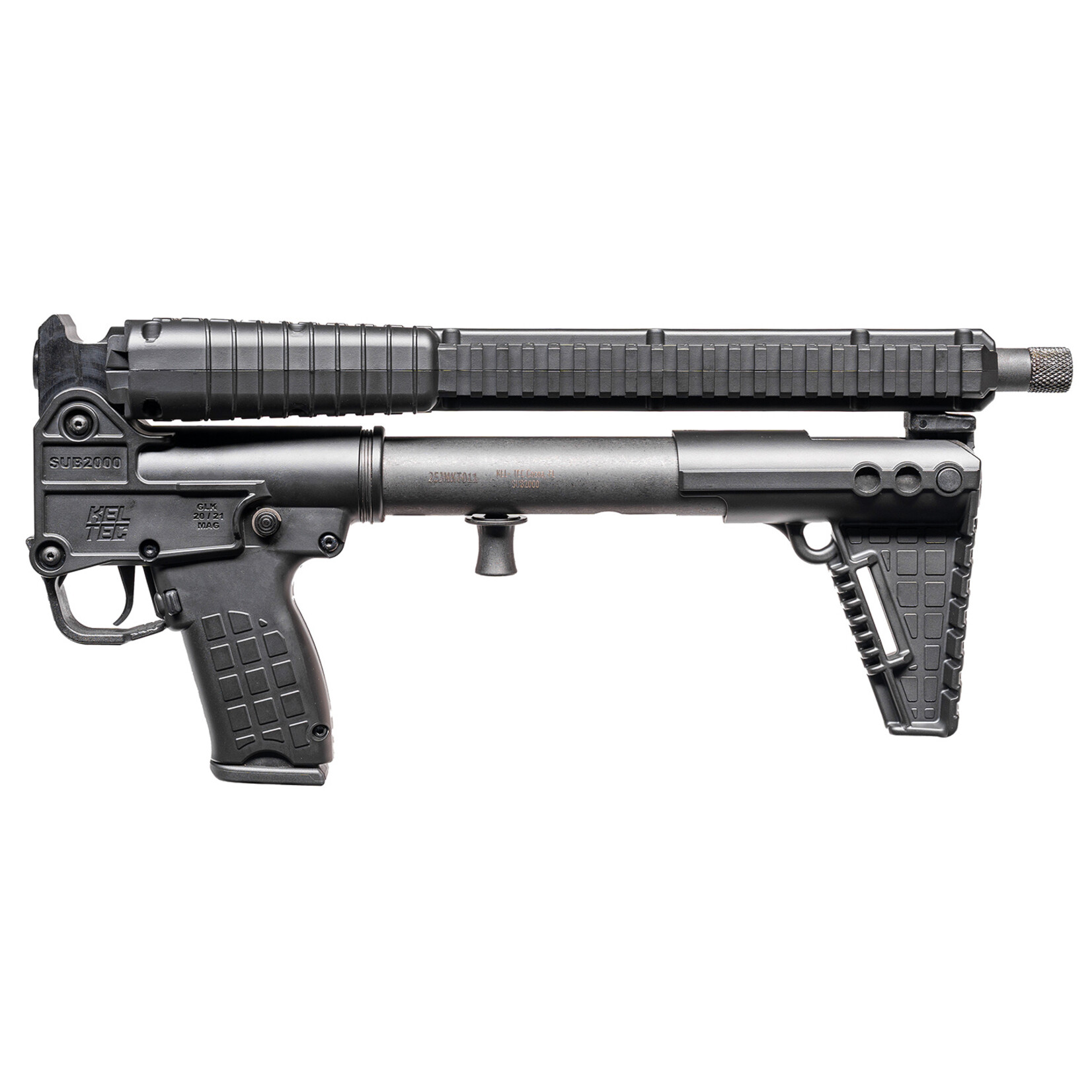 KEL-TEC Kel-Tec SUB2000 Gen3 10mm Auto 15+1 16.15" Black Threaded Barrel, Black Picatinny Rail Receiver, M-LOK Handguard, Rotating Forend, 3 Position Adj Black Polymer Stock, Glock 20 Grip, Glock Magazine Compatible