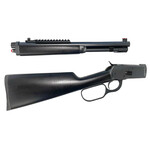 Taylor's & Co Taylors & Company 1892 Alaskan Take-Down 44 Rem Mag Caliber with 7+1 Capacity, 16" Barrel, Matte Black Metal Finish & SoftTouch Black Synthetic Stock Right Hand (Full Size)