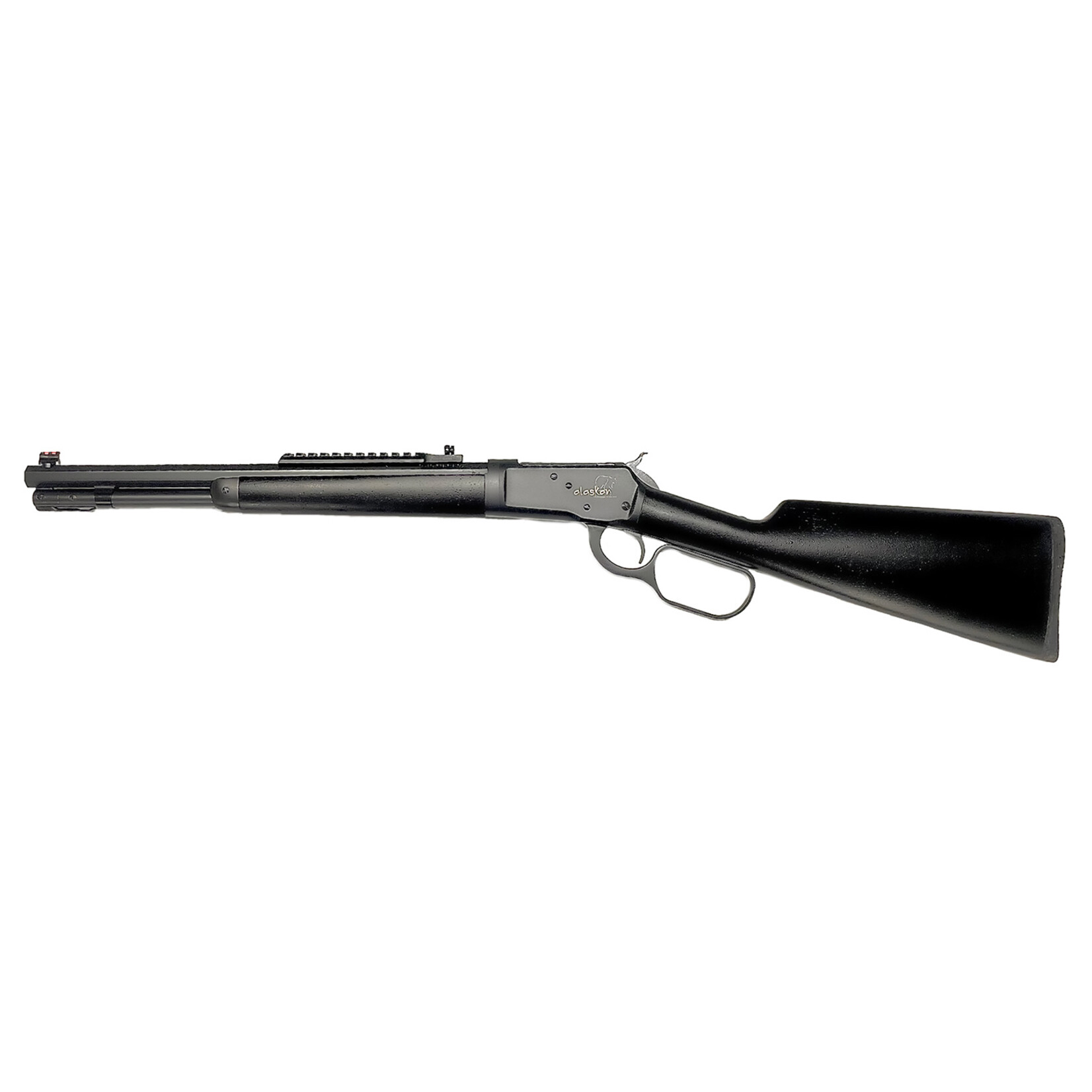 Taylor's & Co Taylors & Company 1892 Alaskan Take-Down 44 Rem Mag Caliber with 7+1 Capacity, 16" Barrel, Matte Black Metal Finish & SoftTouch Black Synthetic Stock Right Hand (Full Size)