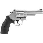 Smith & Wesson Smith & Wesson Model 66 357 Mag or 38 S&W Spl +P Stainless Steel 4.25" Barrel, 6 Shot Matte Stainless Steel K-Frame, Red Ramp Front/White Outline Rear Sights, Internal Lock