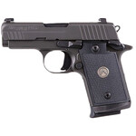 SIG SAUER Sig Sauer P938 Legion Micro-Compact Frame 9mm Luger 7+1, 3" Black Carbon Steel Barrel, Legion Gray Cerakote Serrated Stainless Steel Slide, Legion Gray Cerakote Aluminum Frame w/Beavertail, Black G10 w/Legion Medallion Grip, Ambidextrous Manual