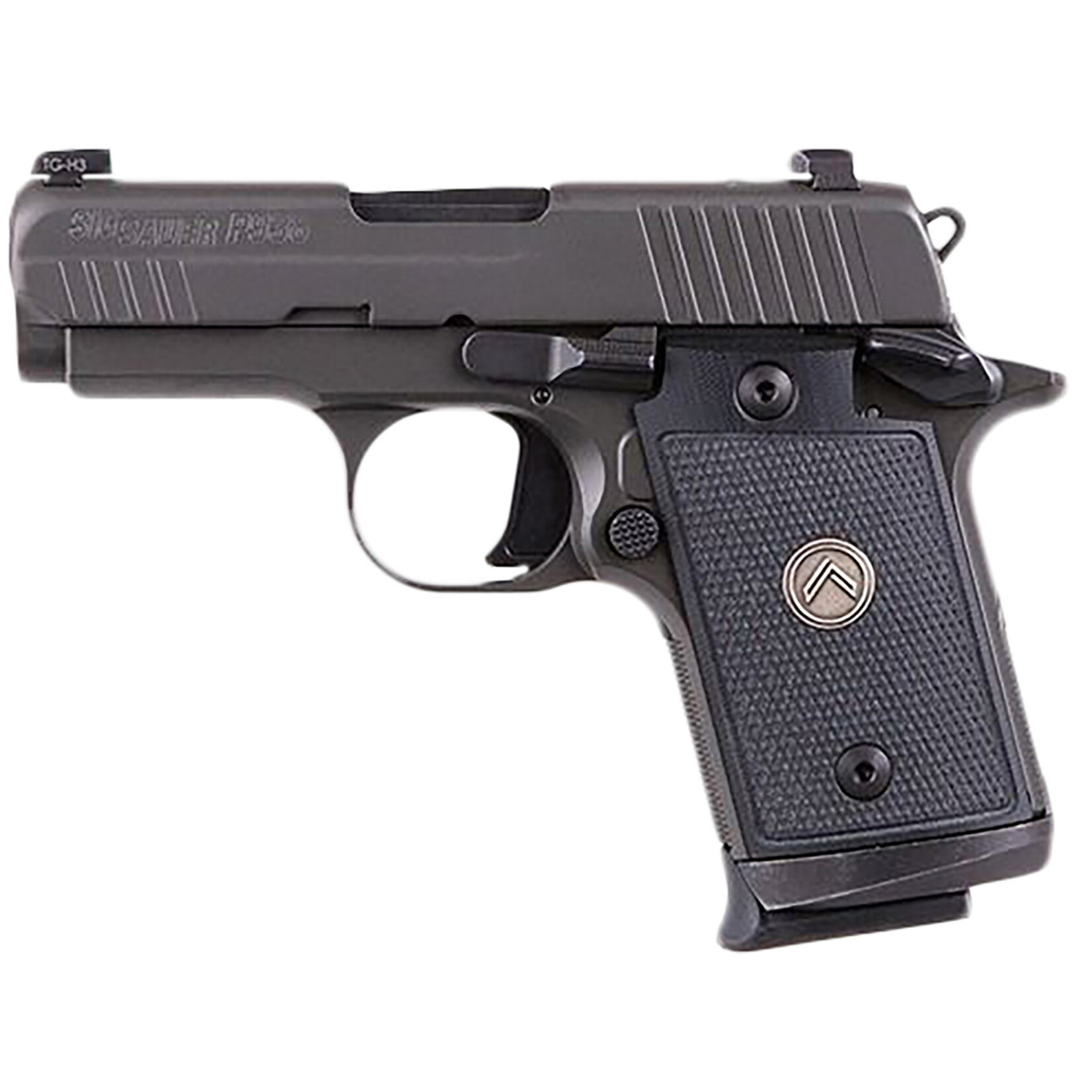 SIG SAUER Sig Sauer P938 Legion Micro-Compact Frame 9mm Luger 7+1, 3" Black Carbon Steel Barrel, Legion Gray Cerakote Serrated Stainless Steel Slide, Legion Gray Cerakote Aluminum Frame w/Beavertail, Black G10 w/Legion Medallion Grip, Ambidextrous Manual