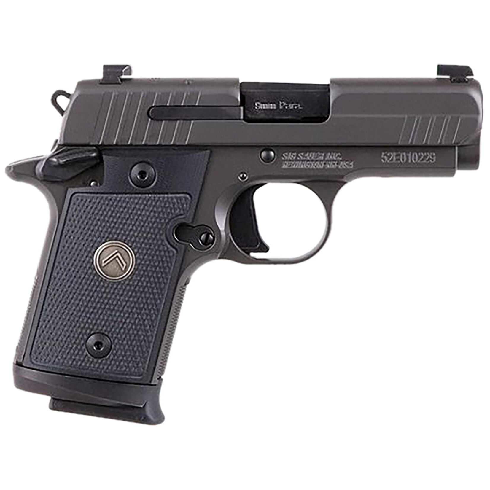 SIG SAUER Sig Sauer P938 Legion Micro-Compact Frame 9mm Luger 7+1, 3" Black Carbon Steel Barrel, Legion Gray Cerakote Serrated Stainless Steel Slide, Legion Gray Cerakote Aluminum Frame w/Beavertail, Black G10 w/Legion Medallion Grip, Ambidextrous Manual
