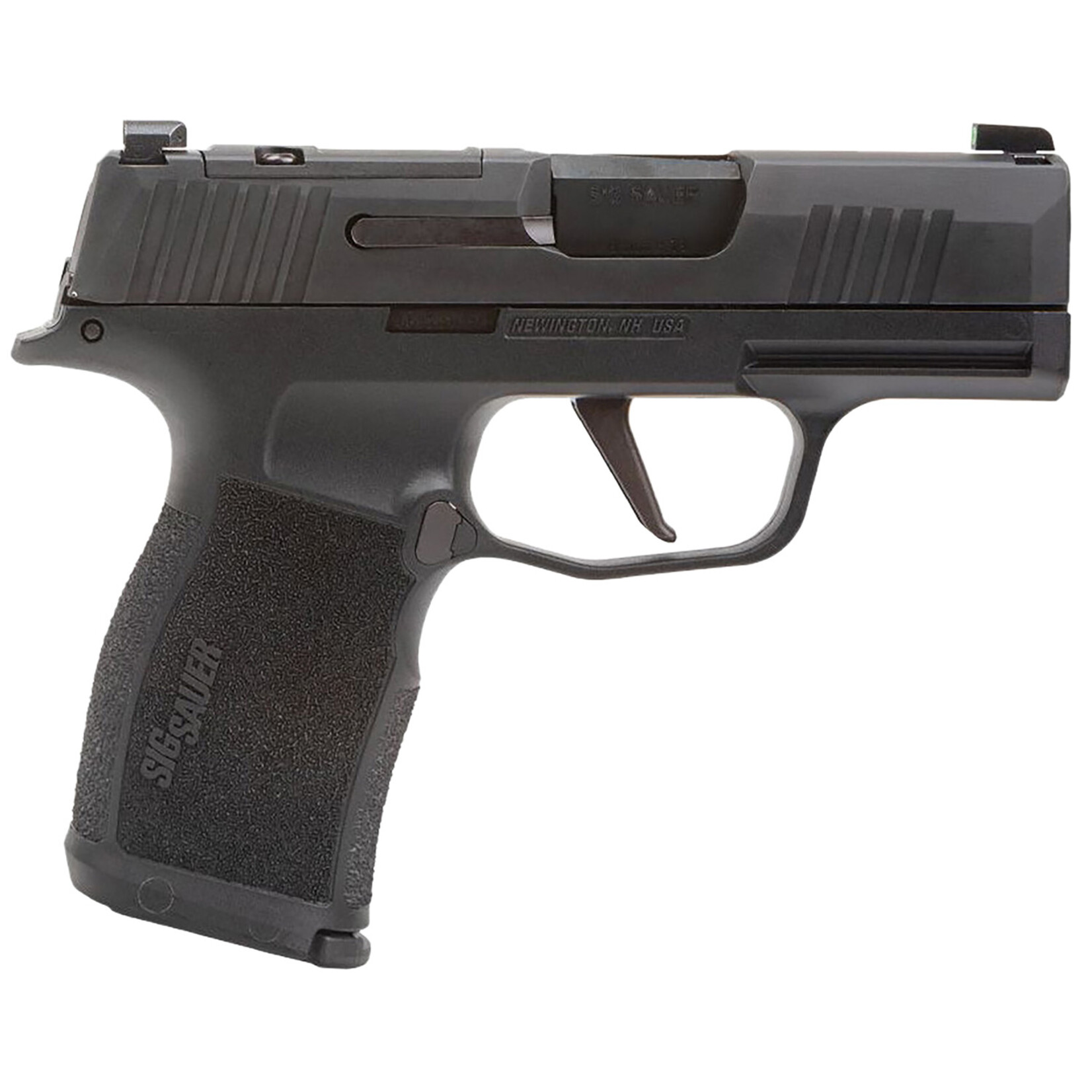 SIG SAUER Sig Sauer P365X Micro-Compact Frame 9mm Luger 12+1, 3.10" Black Steel Barrel, Black Nitron Optic Ready/Serrated Stainless Steel Slide, Black Stainless Steel Frame w/Beavertail & Picatinny Rail, Black XSeries Grip, No Manual Safety