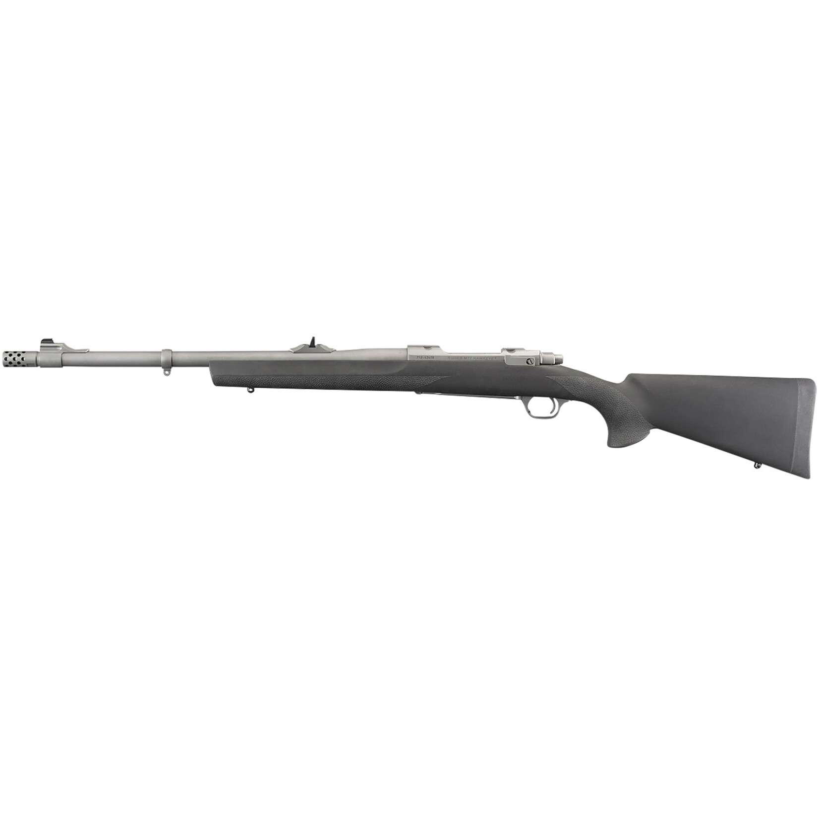Ruger Ruger Hawkeye Alaskan Full Size 300 Win Mag 3+1 20" Matte Stainless Steel Threaded Barrel, Integral Scope Mounts Stainless Steel Receiver, Black Hogue OverMolded Synthetic Stock