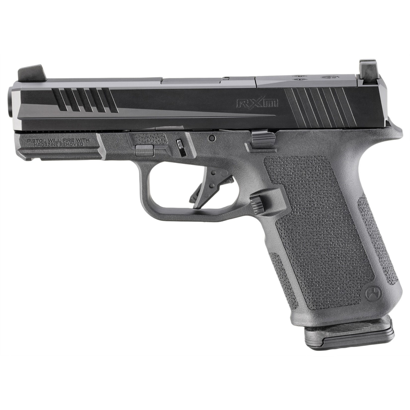 Ruger Ruger RXM 9mm Luger 15+1 4" Black FNC Nitride Alloy Steel Barrel & Optic Ready/Serrated Slide, Black Polymer Frame w/Accessory Rail, Textured Grip