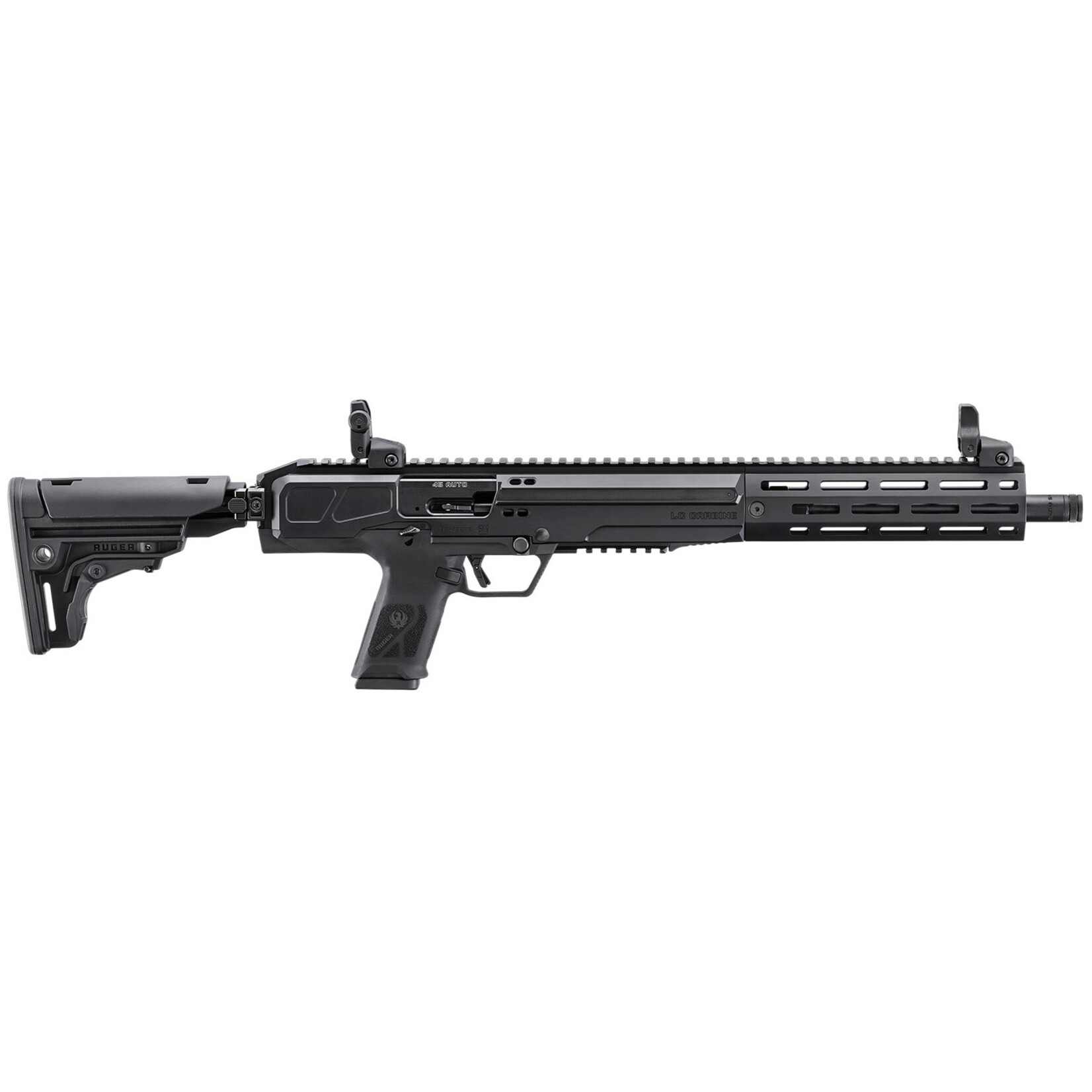 Ruger Ruger LC Carbine Carbine 45 ACP 13+1 16.25" Black Nitride Steel Threaded Barrel, Black Hard Coat Anodized Picatinny Rail Aluminum Receiver, M-LOK Handguard, Black Synthetic Folding w/Adj LOP Stock, Ambidextrous