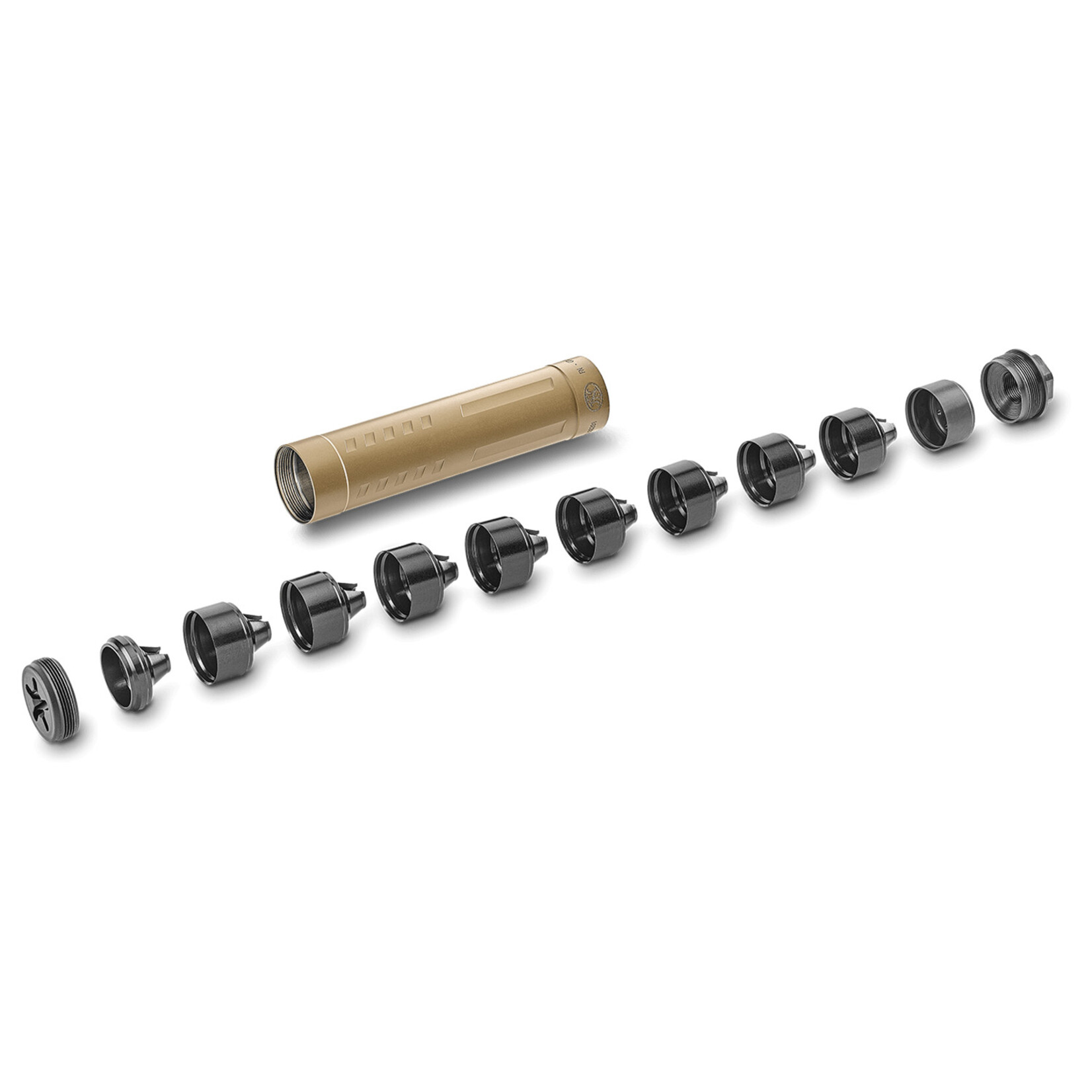 FN America FN Catch 22 TI 22 Cal (Rimfire), 5.25" L, FDE Titanium, 1/2"-28 tpi DT Mount