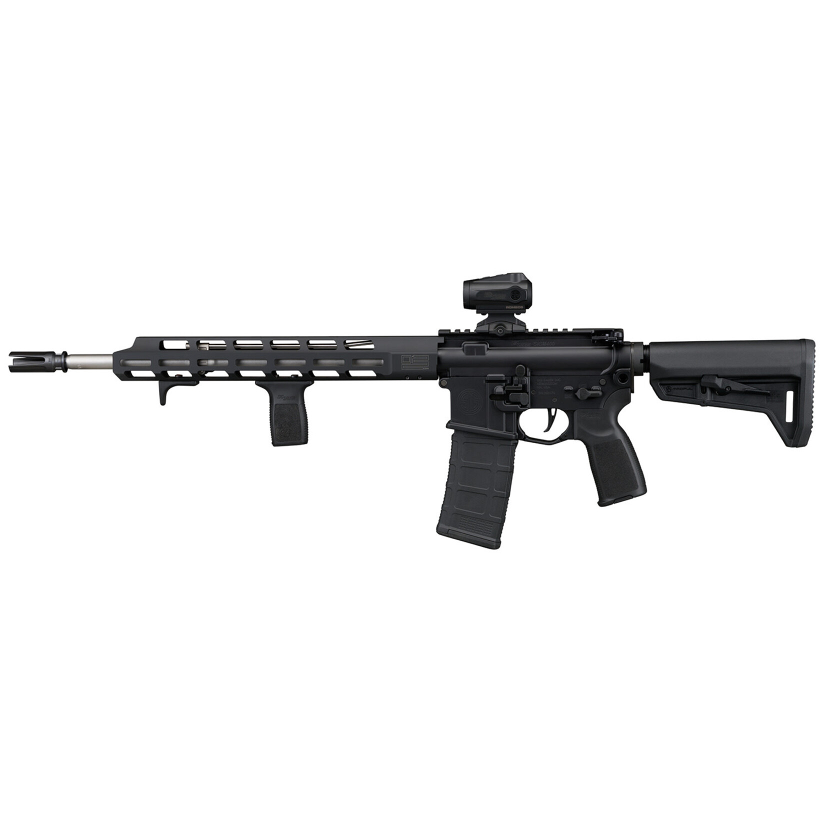 SIG SAUER Sig Sauer M400 Tread V2 w/Optic 5.56 NATO 30+1 16" Stainless Barrel; Black Hard Coat Anodized Picatinny Rail Aluminum Receiver; M-LOK Handguard; Black Synthetic 6 Position Magpul SL-K Stock; Black Polymer Grip, ROMEO5 Gen II Compact