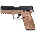 Taurus Taurus G3 Full Size Frame 9mm Luger 15+1 4" Stainless Steel Barrel, Black Stainless Steel Serrated Slide, Brown Polymer Frame w/Picatinny Rail