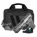 Smith & Wesson Smith & Wesson Equalizer Bundle Micro Compact 9mm Luger 15+1 3.68" Armornite Stainless Steel Barrel & Optic Ready/Serrated Slide, Black Polymer Frame w/Picatinny Rail, Black Textured Polymer Grip, Viridian RFX-11 Green Dot, Mag Loader & B