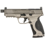 Smith & Wesson Smith & Wesson M&P M2.0 Full Size Frame 9mm Luger 17+1, 4.63" Black Threaded Barrel, Gray Optic Cut/Serrated Steel Slide, Gray Aluminum Frame w/Picatinny Rail, Black Polymer Grip