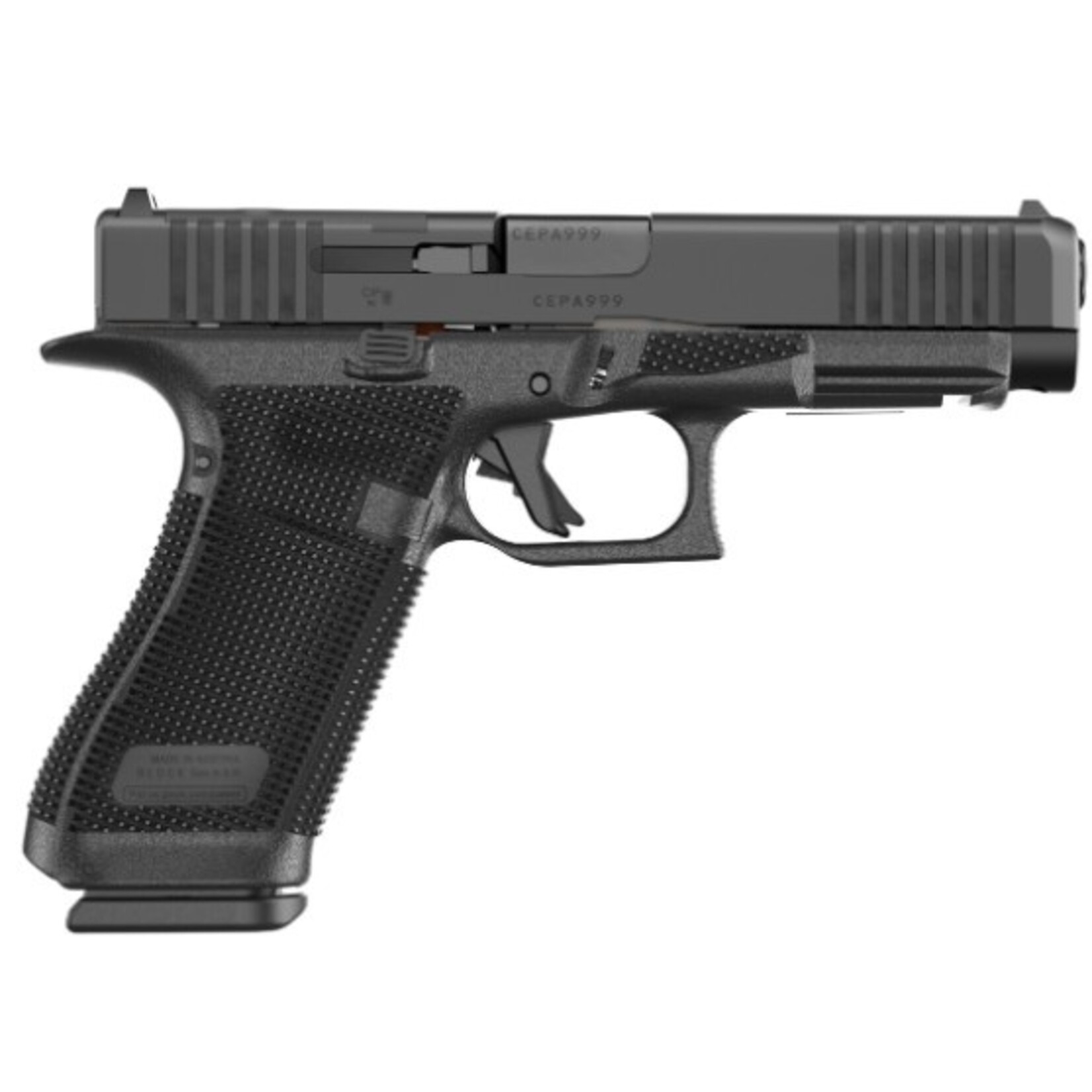 GLOCK Glock G17 Gen6 Full Size 9mm Luger 17+1 4.49" Black GMB Barrel, Black nDLC Steel Optic Ready/Serrated Slide, Black Polymer Frame w/Accessory Rail, Interchangeable Backstrap Grip, Ambidextrous