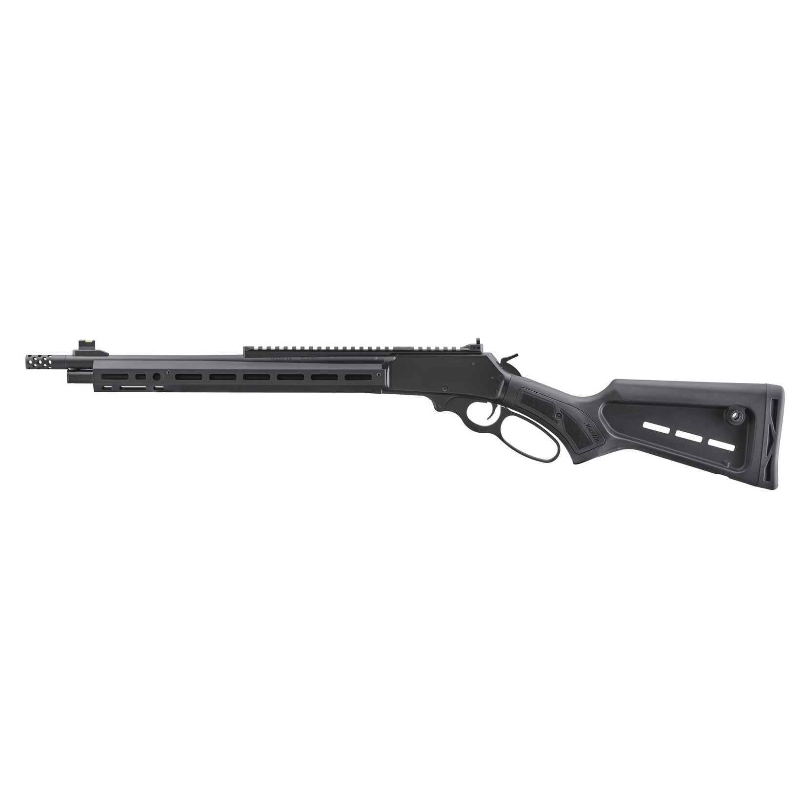 Marlin 336 Dark 30-30 Win 5+1 16.17" Graphite Black Cerakote Steel Threaded Barrel, Graphite Black Cerakote Picatinny Rail Steel Receiver, M-LOK Handguard, Black Polymer Adjustable Stock