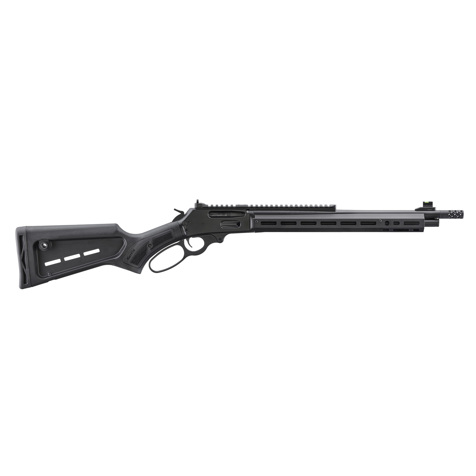Marlin 336 Dark 30-30 Win 5+1 16.17" Graphite Black Cerakote Steel Threaded Barrel, Graphite Black Cerakote Picatinny Rail Steel Receiver, M-LOK Handguard, Black Polymer Adjustable Stock