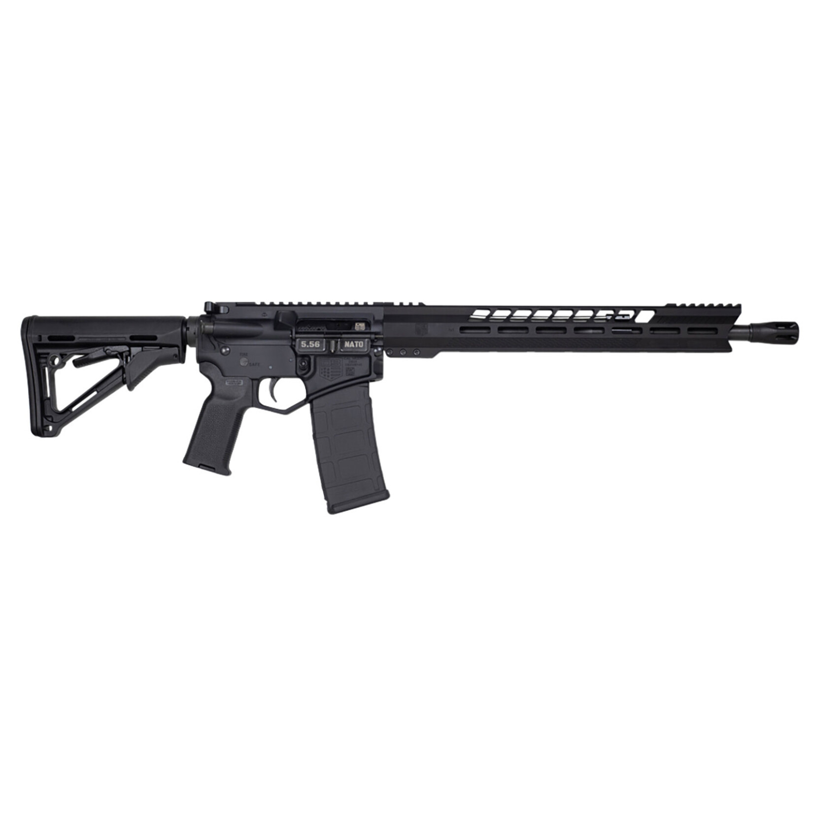 Diamondback Diamondback DB15 5.56x45mm 30+1 16" Nitride Treated Steel Barrel w/CNC DBSB-IV Flash Hider, A3 Flattop Upper/Diamondback Black Gold Lower, 15" M-LOK Handguard, Magpul CTR Stock & K2 Grip