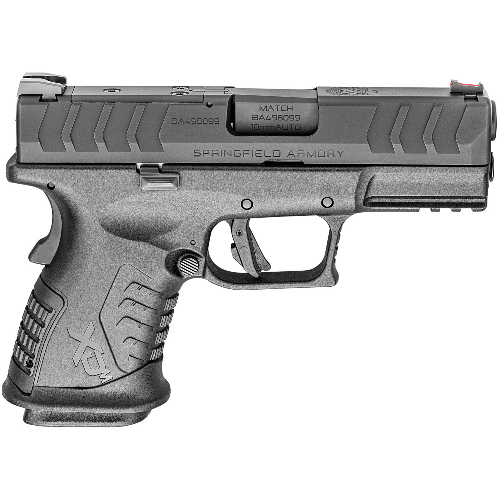 Springfield Armory Springfield Armory XD-M Elite OSP Compact 10mm Auto 11+1 3.80" Black Melonite Match Grade Steel Barrel & Optic Ready/Serrated Slide, Black Polymer Frame w/Picatinny Rail, Adaptive Textured Grip, Ambidextrous
