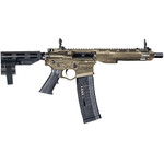 AMERICAN TACTICAL ATI Alpha Maxx 5.56x45mm 60+1 7.50" Black Threaded Barrel, Flat Dark Earth Receiver w/Picatinny Rail, M-LOK Handguard, Black Rear Brace & Polymer Grip