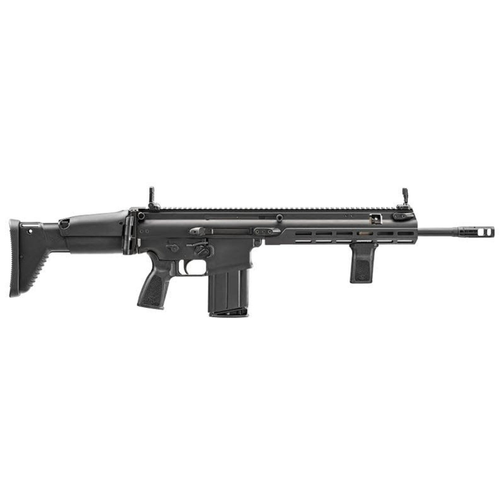 FN America FN America, SCAR 17S, Semi-automatic Rifle, 308 Winchester/7.62 NATO, 16.25" Barrel, Black, Adjustable Stock, M-LOK Rail System, 20 Rounds, Includes Vertical Foregrip, Piston Removal Tool, and Soft Case with Modular Inserts