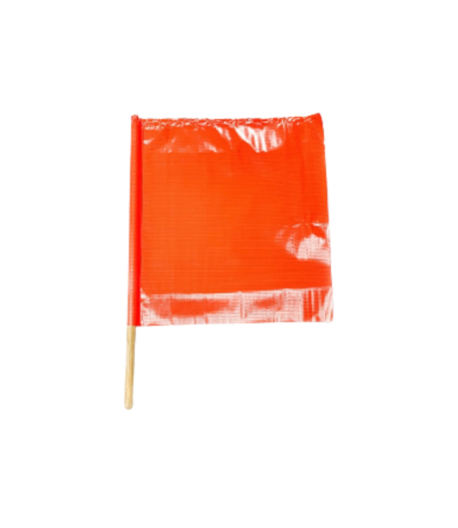 Neon Orange Safety Flag Large (ORANGESAFETYFLAG-24)