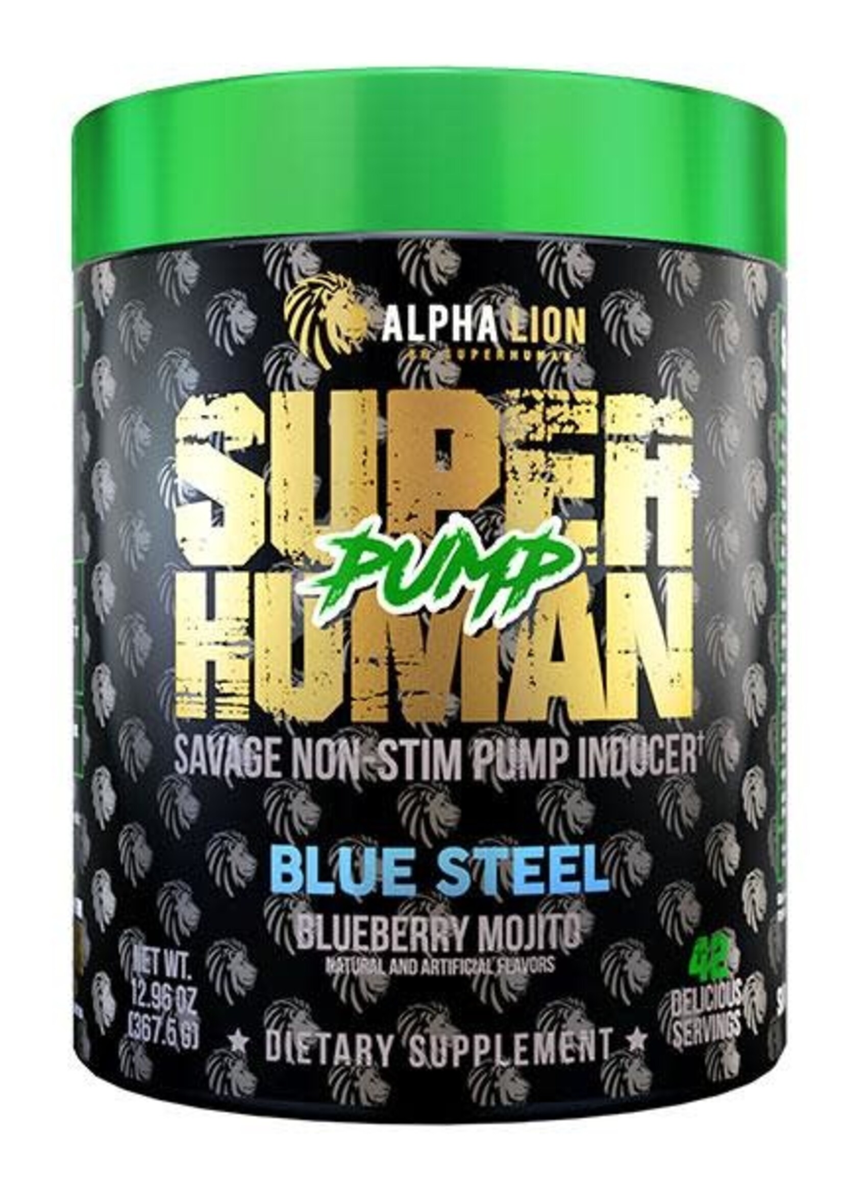 Alpha Lion SuperHuman Pump Stim Free Pre-Workout - Growth Nutrition &  Supplements
