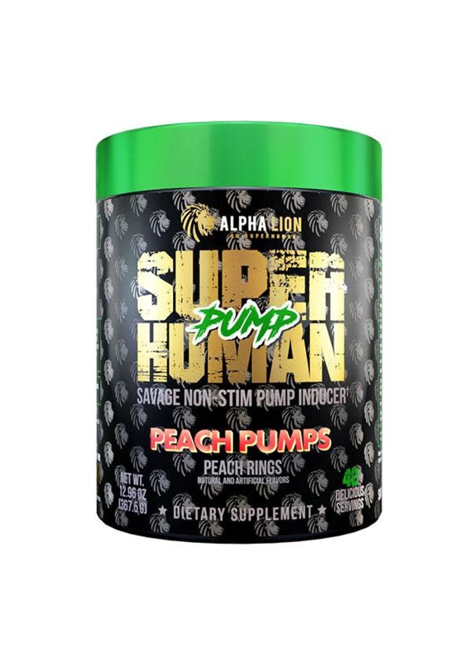 Alpha Lion SuperHuman Pump Stim Free PreWorkout Growth Nutrition
