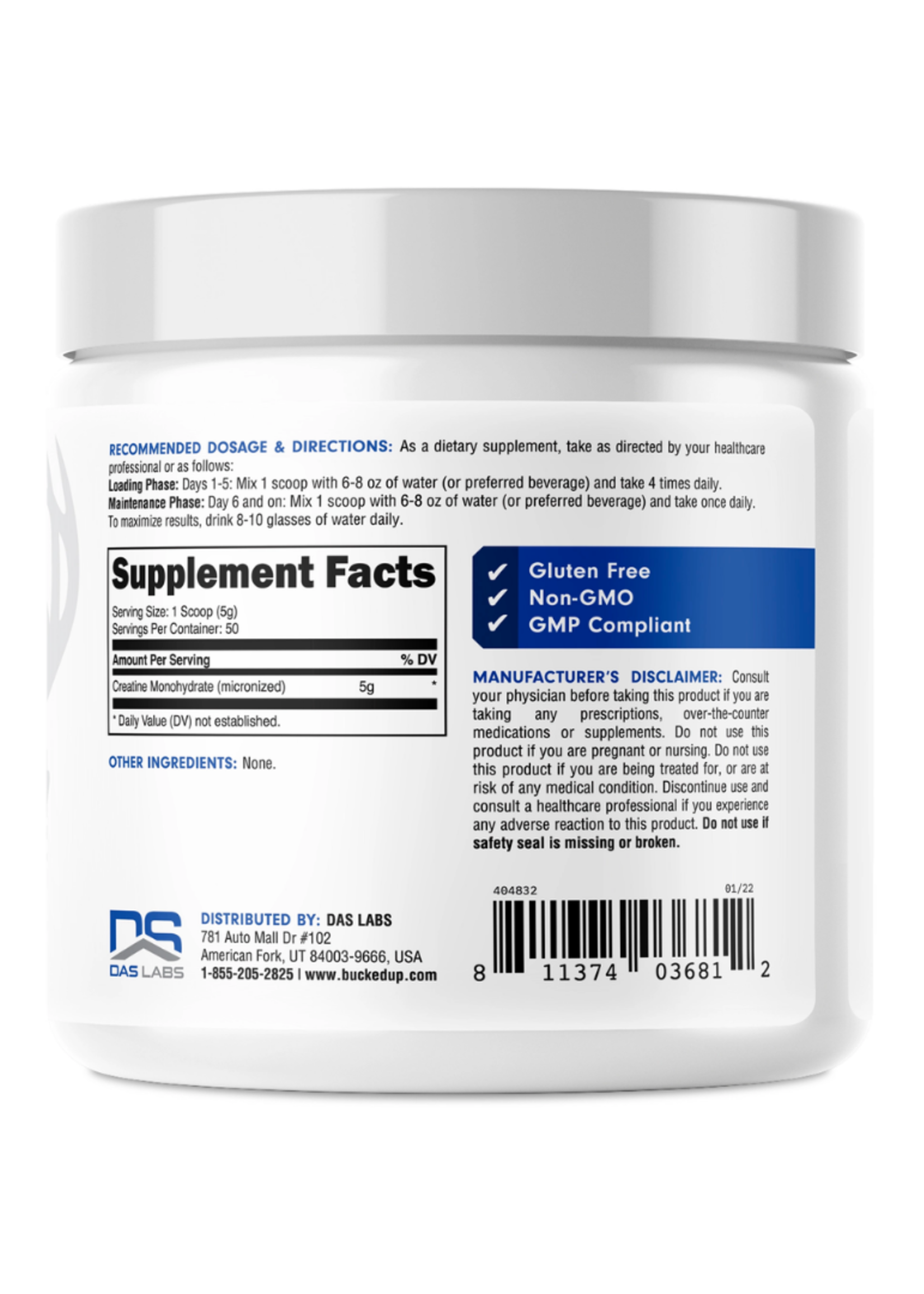 Bucked Up Bucked Up Creatine Monohydrate (50 servings)