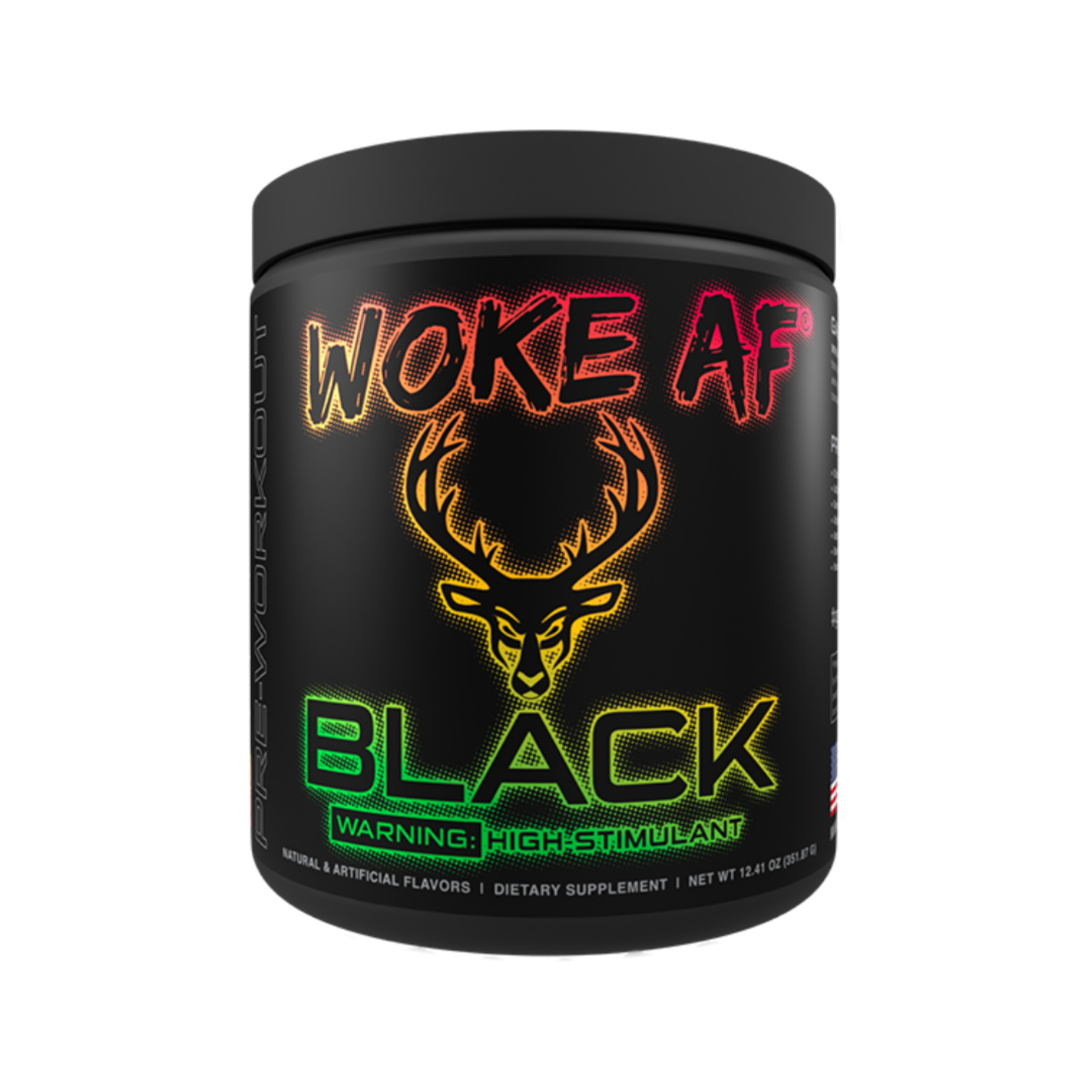 Bucked Up Woke Af Black Pre Workout Growth Nutrition And Supplements